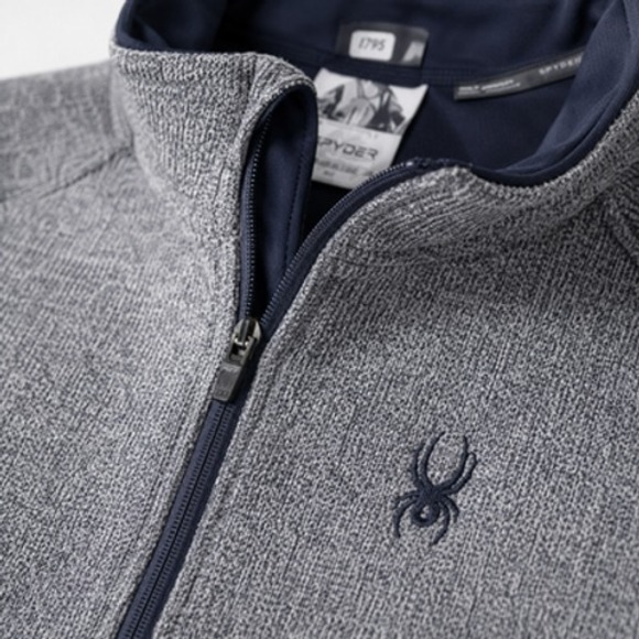 Spyder Other - Spyder 1/4 Zip Pullover Mens Medium Gray Fleece Thermal Ski Top
